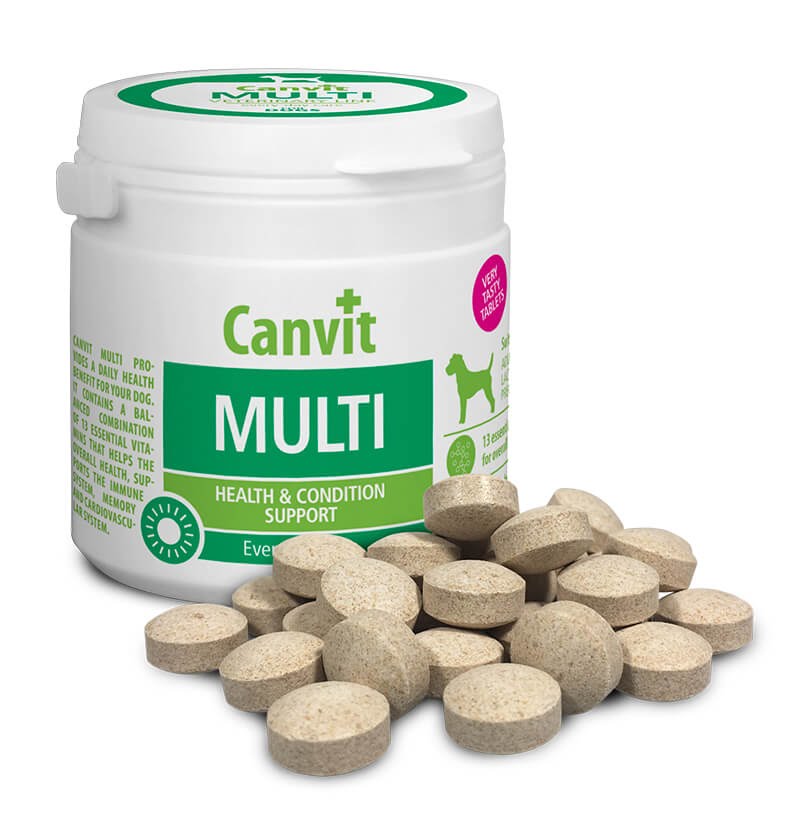 

Общеукрепляющий сбалансированный комплекс для взрослых собак Canvit Multi (таблетки) 100 г