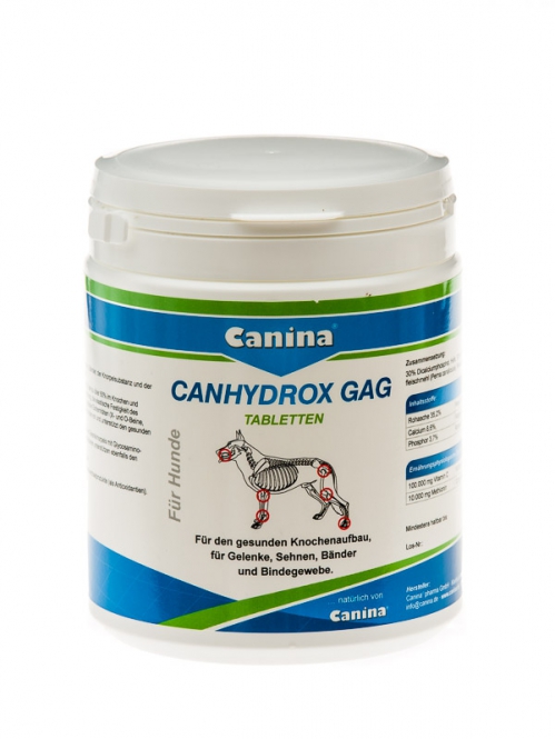 

Хондропротектор Canina Canhydrox GAG (Кангидрокс ГАГ) комлекс для зубов и костей 360 шт. (600 г)