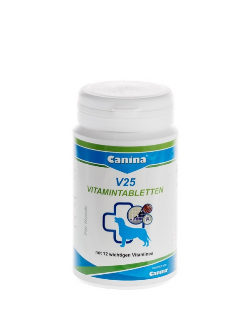 

Поливитаминный комплекс для собак Canina V25 VITAMINTABLETTEN для взрослых и щенков 60 шт. (200 г)