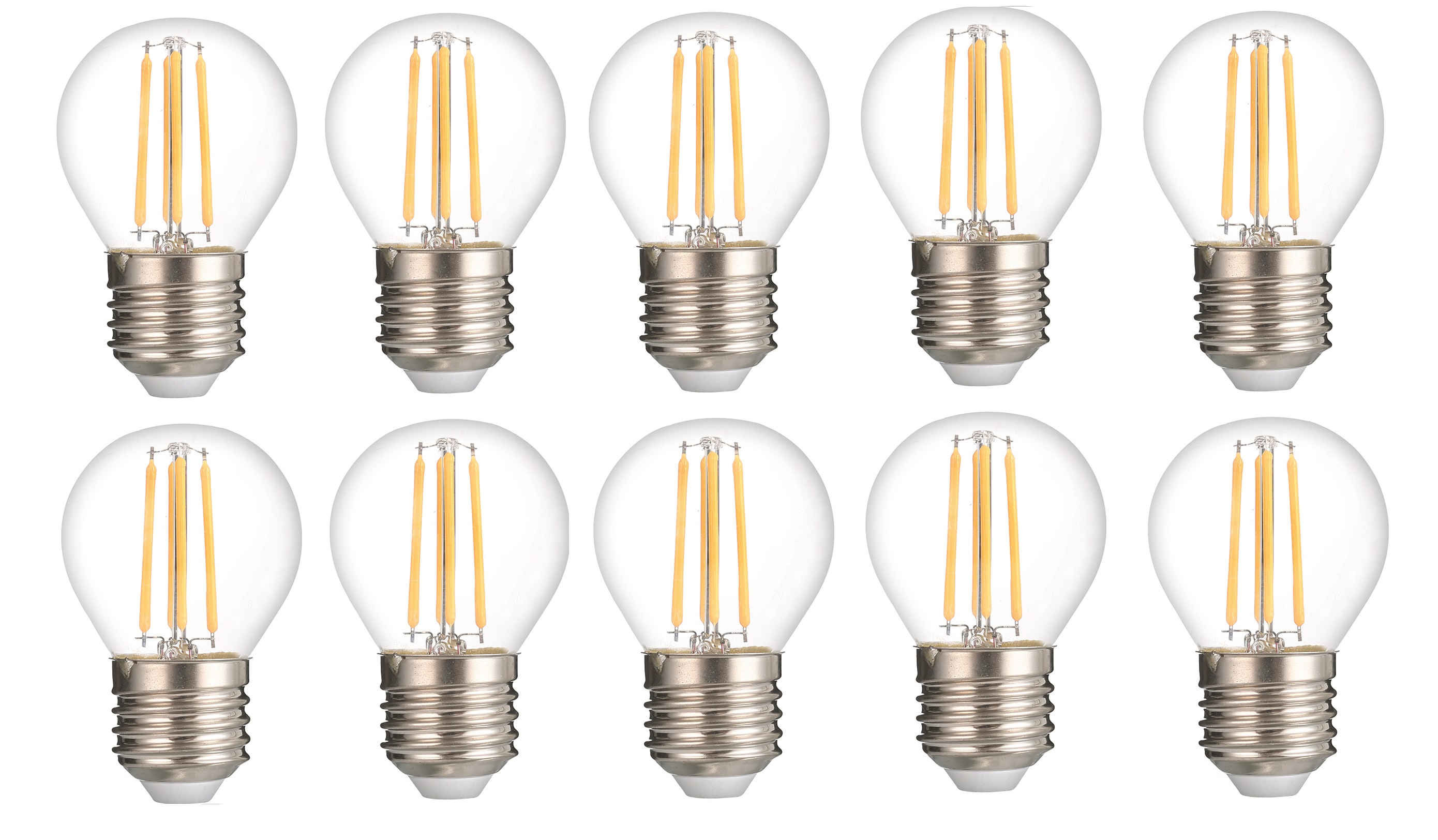 

Набор Светодиодных ламп Horoz 4W E27 2700K Filament 10шт