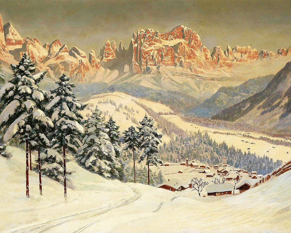 

Набор алмазной вышивки "Альпийское сияние". Художник Alois Arnegger