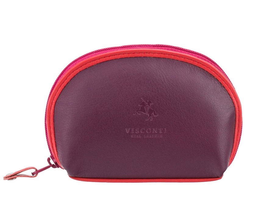 

Кожаные аксессуары Visconti RB63 PLUM M кожаный Бордовый