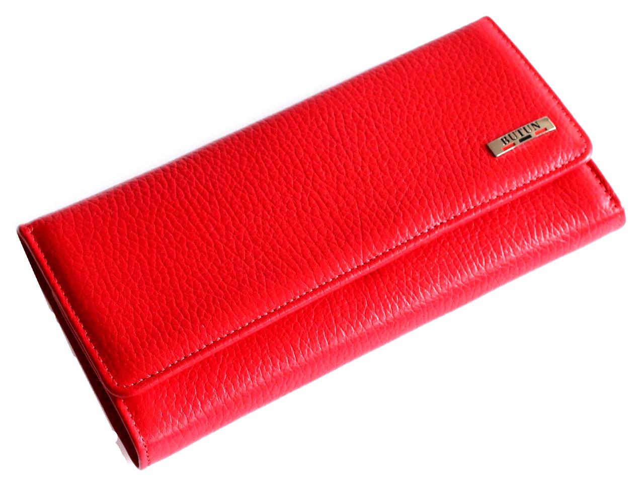 

Кошелек BUTUN 555-004-006 красный из натуральной кожи