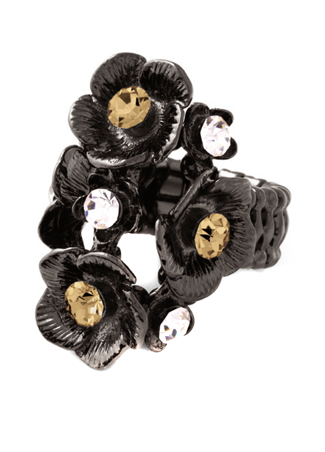 

Кольцо в оружейной стали с хрусталем Honey Fashion Accessories 30174