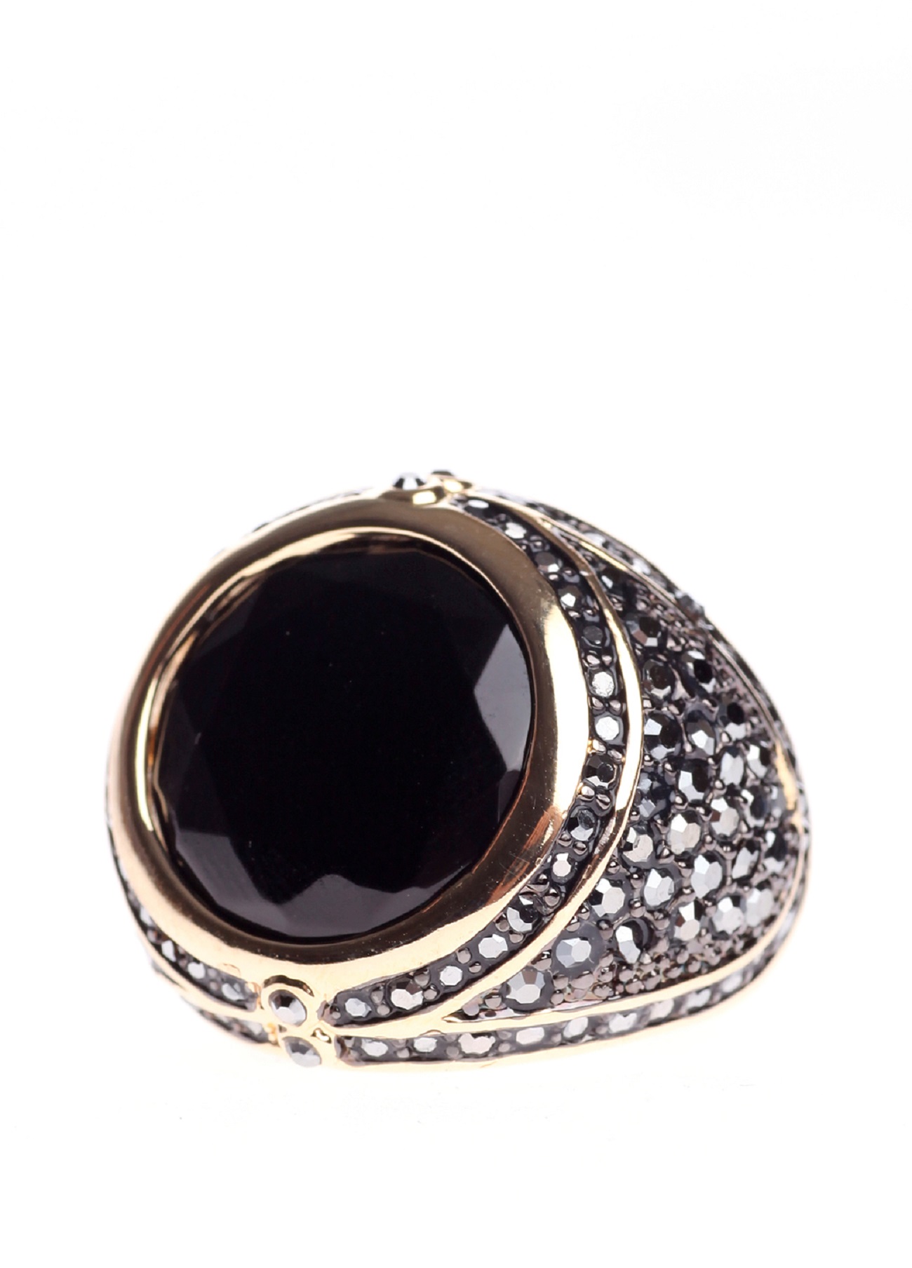 

Кольцо с позолотой 24 карата с хрусталем Honey Fashion Accessories 39009L