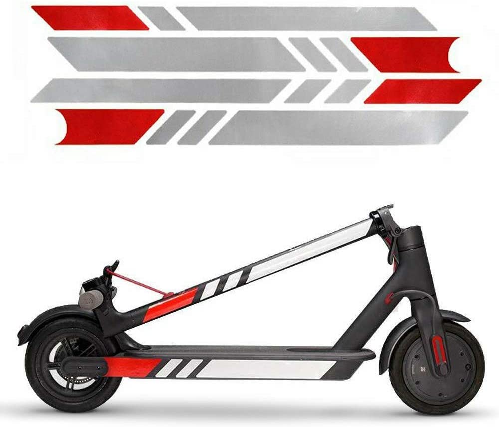 

Набор Светоотражающих Водонепроницаемых Наклеек для Электросамоката Xiaomi M365 / Pro от CarryBag Бело-красный цвет (KP69447L)