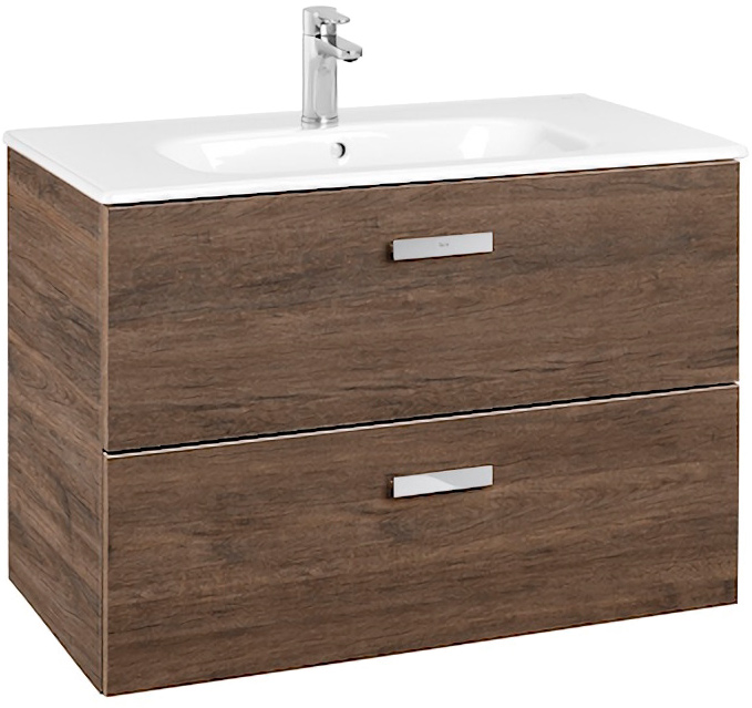 

Тумба ROCA Victoria Basic A855852423 с умывальником 80 cм кедр