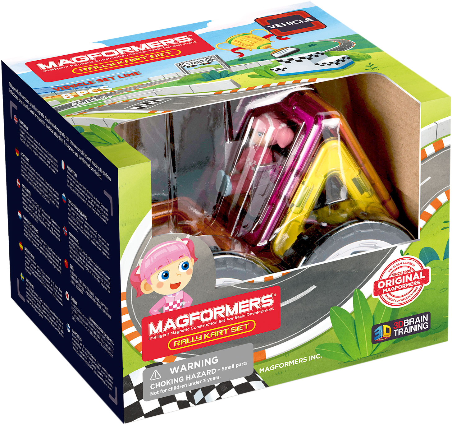 

Конструктор магнитный Magformers Ралли для девочек 8 деталей (707017) (8809465534080)