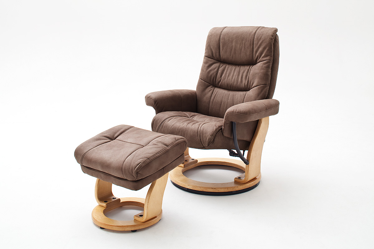 

Кресло Relax Samon L Chair Braun Antique с оттоманкой для ног