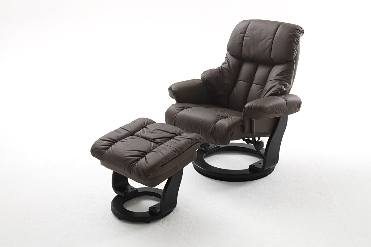 

Кресло Frost Relax Calgar Chair Black с оттоманкой для ног