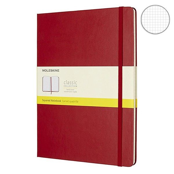 

Блокнот Moleskine Classic Средний (13х21 см) 240 страниц в Клетку Красный (9788862930338)