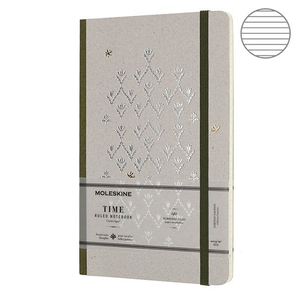 

Блокнот Moleskine Contrast средний зеленый LCTM31K