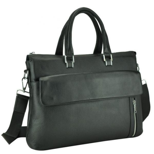

Мужская кожаная сумка Tiding Bag a25f-17614a Черный