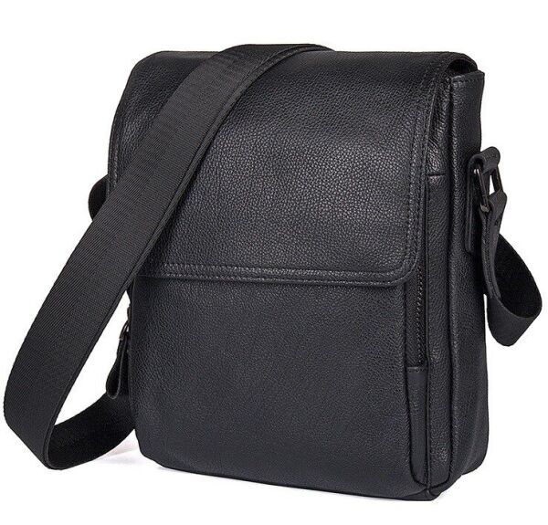 

Мужская кожаная сумка TIDING BAG 9811a Черный