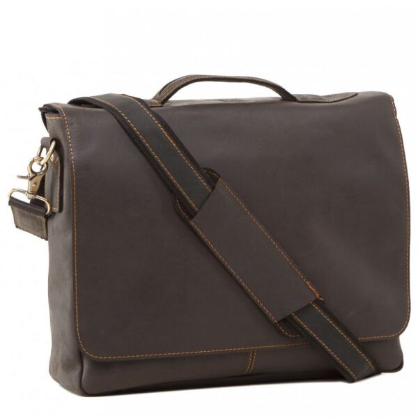 

Мужская кожаная сумка TIDING BAG 7108a-1 Черный