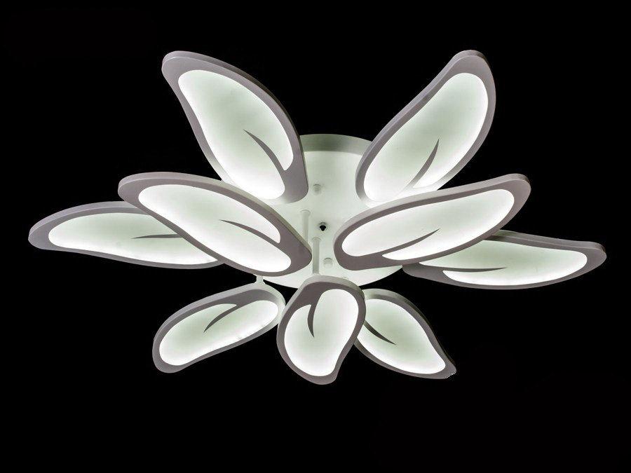 

Потолочная LED люстра Diasha 160w 8096/6+3WH LED dimmer пульт ДУ