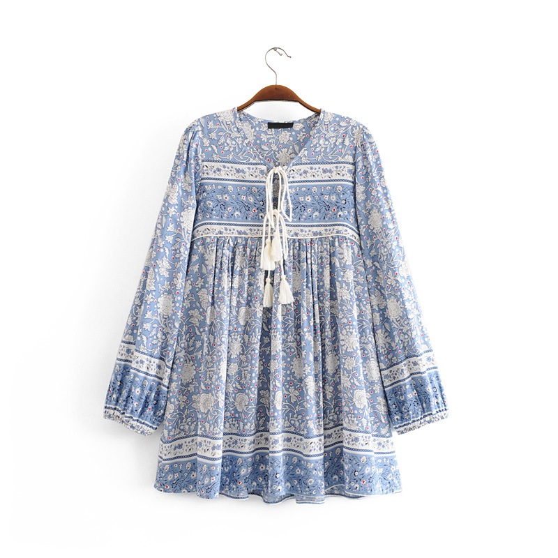 

Платье женское в стиле Бохо синий Breeze Berni Fashion (M) Синий