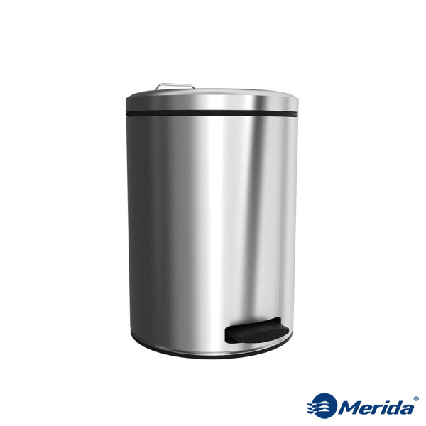 

Корзина для мусора Merida Brabantia нержавеющая сталь полированная 12 л