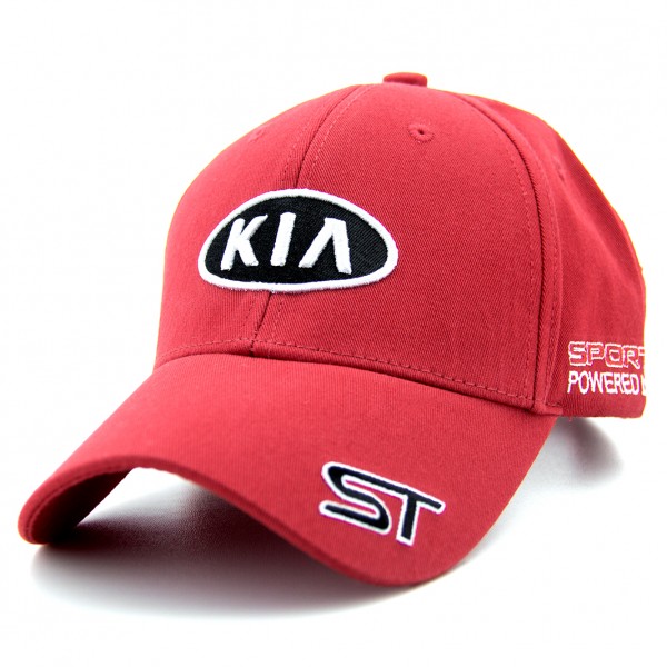

Кепка с автомобильным логотипом Kia A38 Красная
