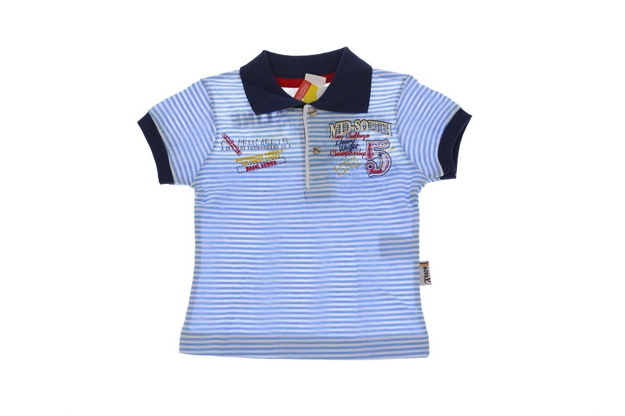 

Футболка Полосочка Babykroha 86р голубая