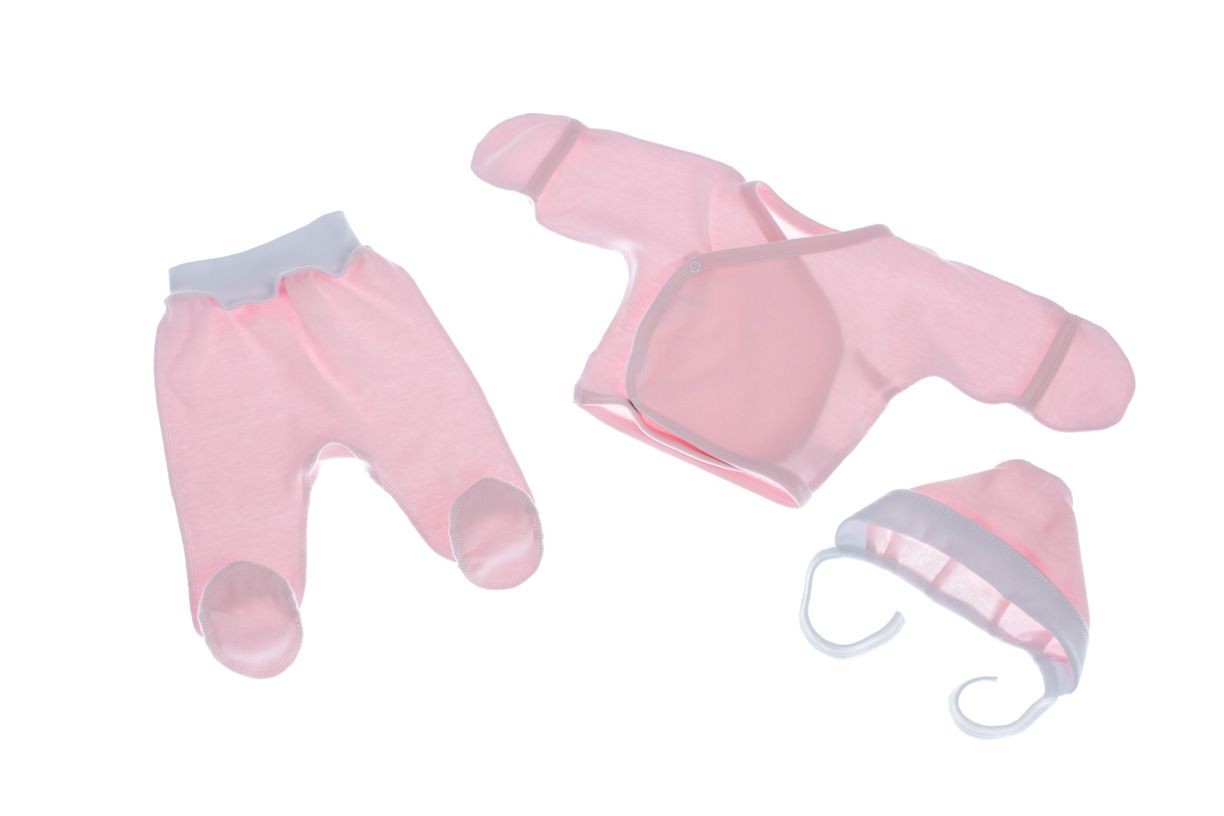 

комплект 3 в 1 Babykroha 62р розовый