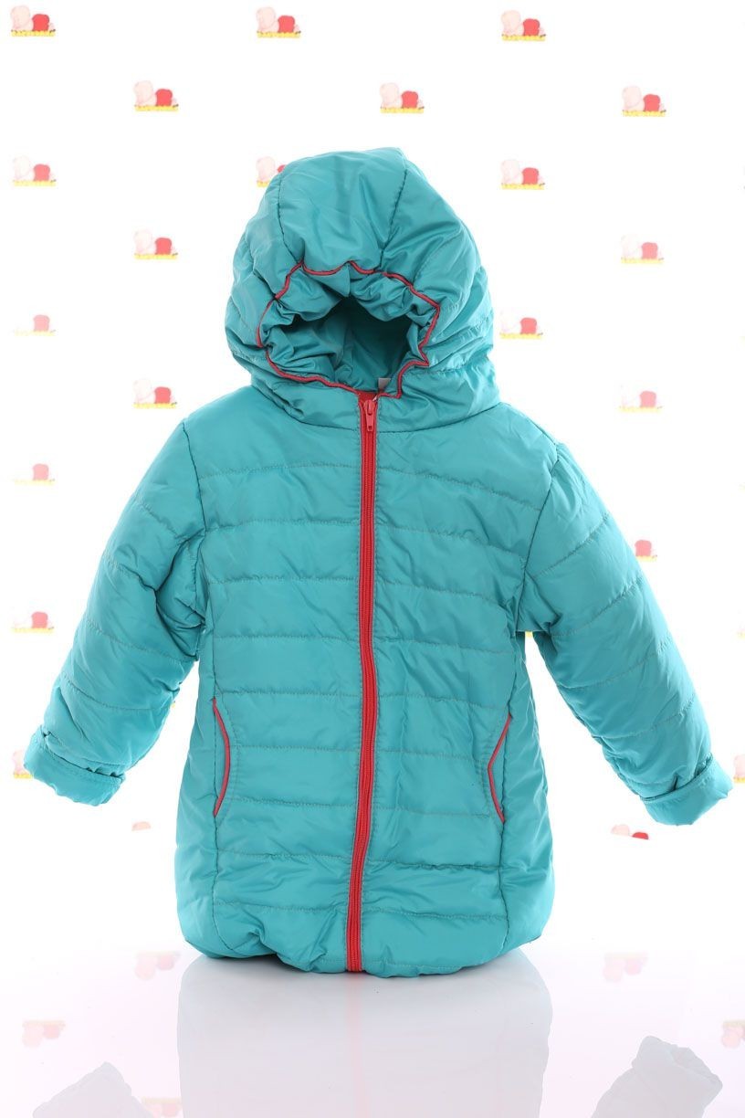 

Куртка Babykroha Евро 104р бирюзовая с коралловым