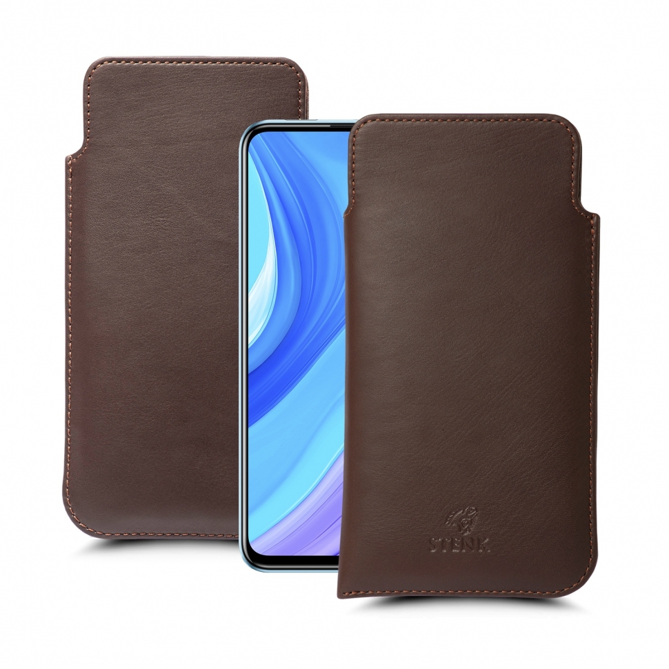 

Футляр Stenk Elegance для Huawei P Smart Pro Коричневый