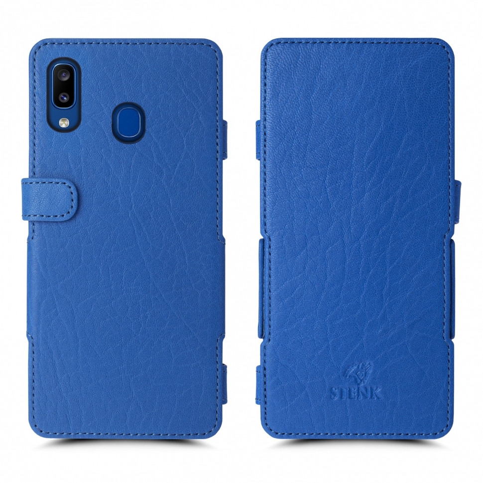 

Чехол книжка Stenk Prime для Samsung Galaxy A20 Ярко-синий