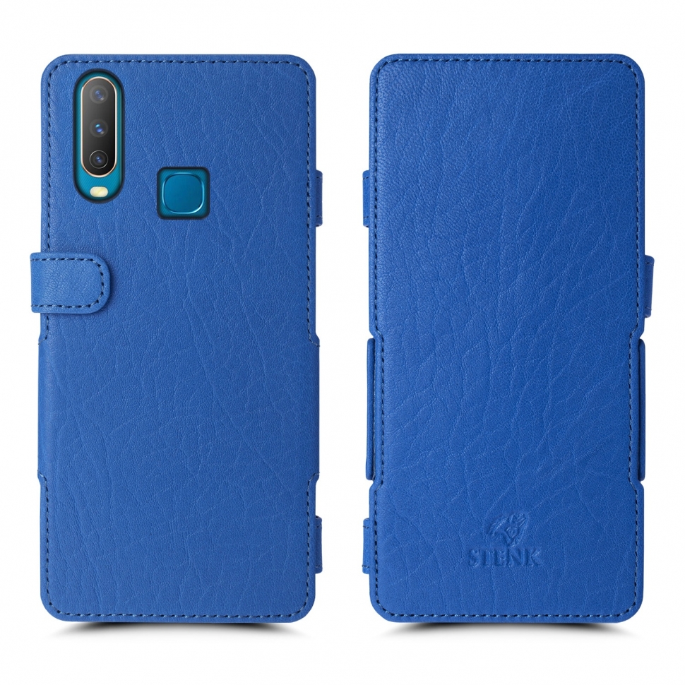 

Чехол книжка Stenk Prime для Vivo Y17 Ярко-синий