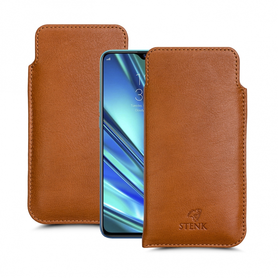 

Футляр Stenk Elegance для Realme 5 Pro Camel