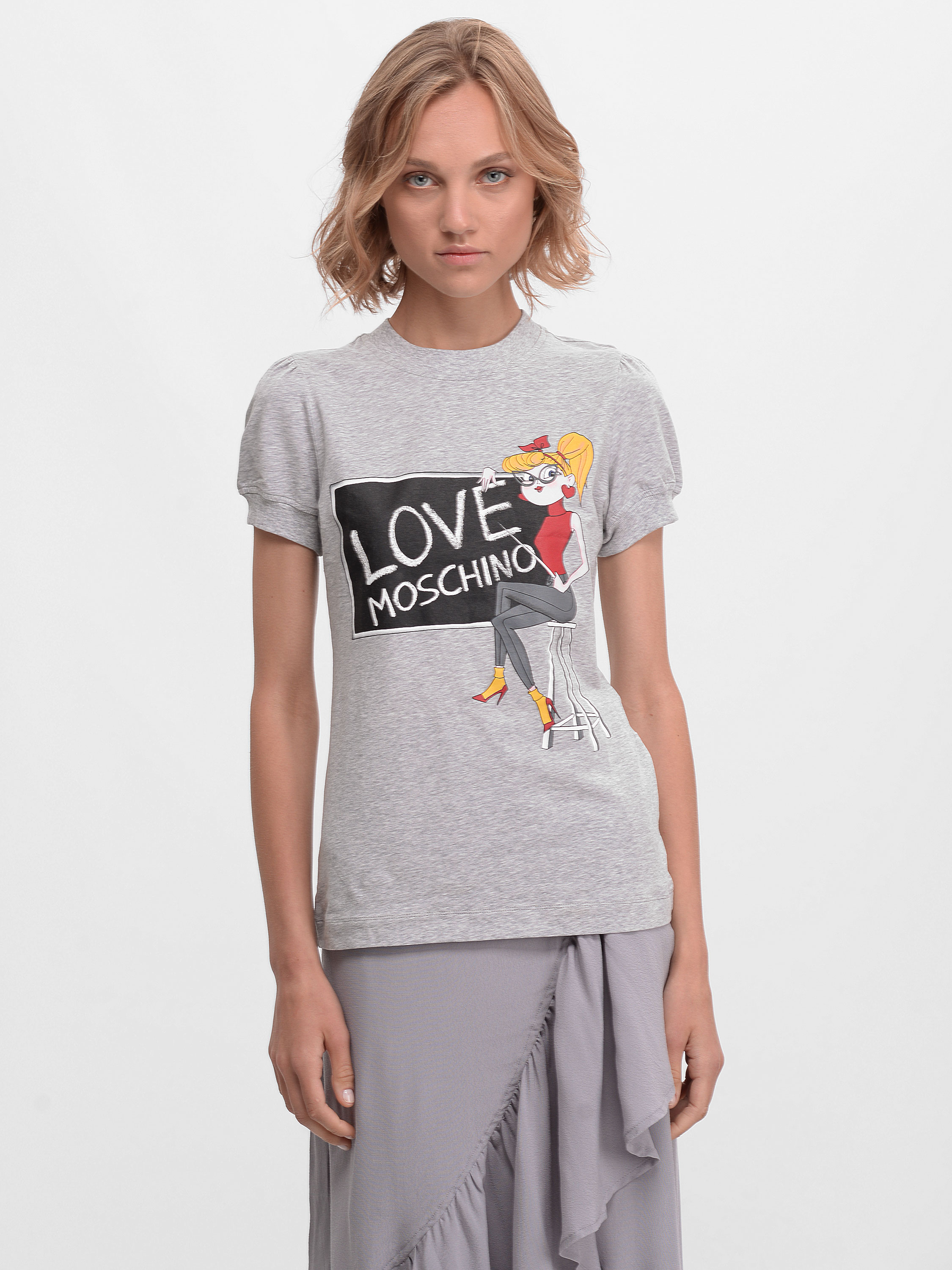 

Футболка Love Moschino 9655.2 36 (40) Серая