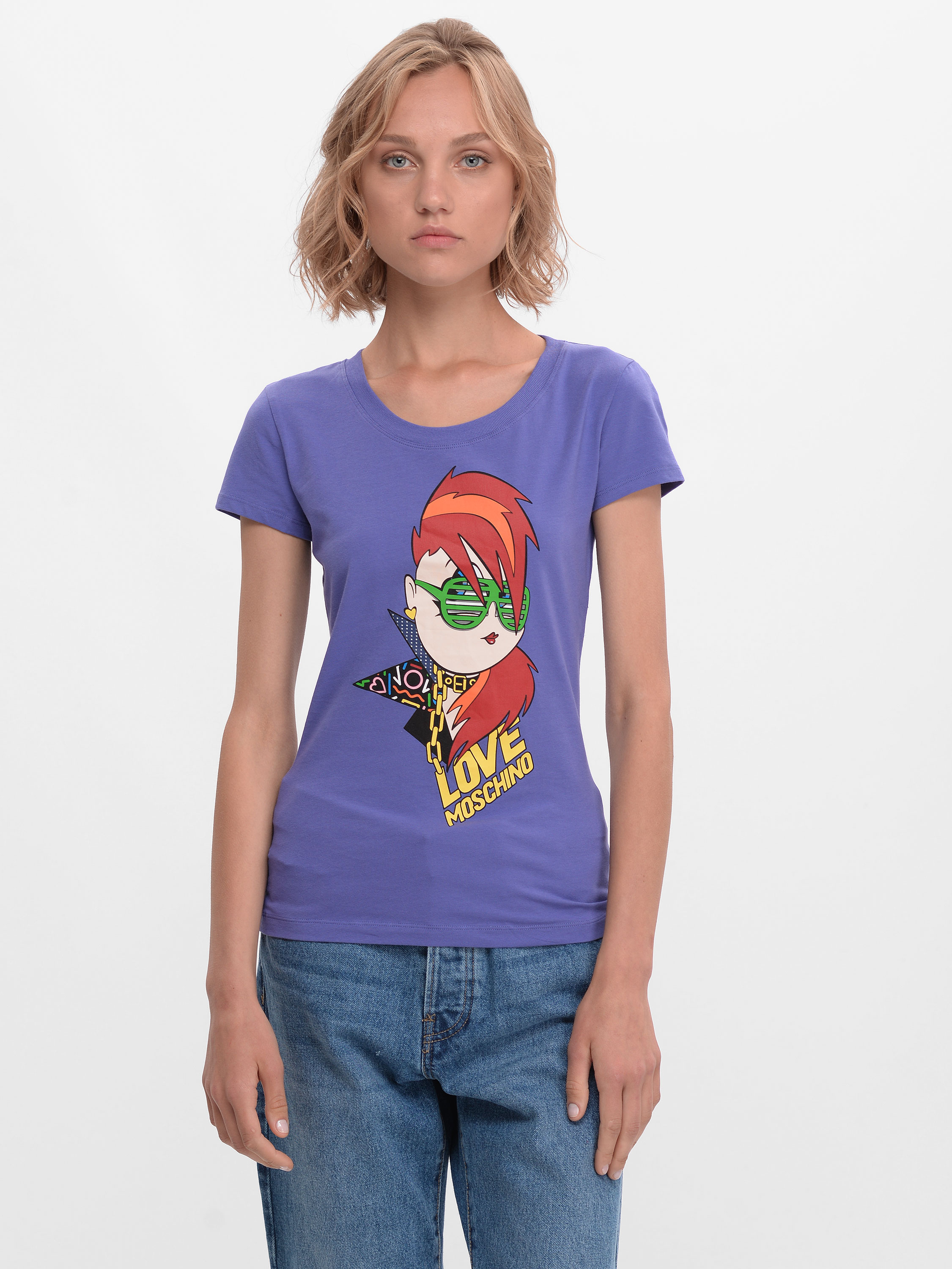 

Футболка Love Moschino 9658.2 42 (46) Фиолетовая