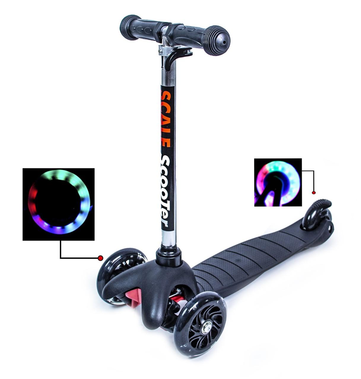 

Детский самокат SCOOTER MICRO MINI Светящиеся колеса Черный (SD 1120908896)