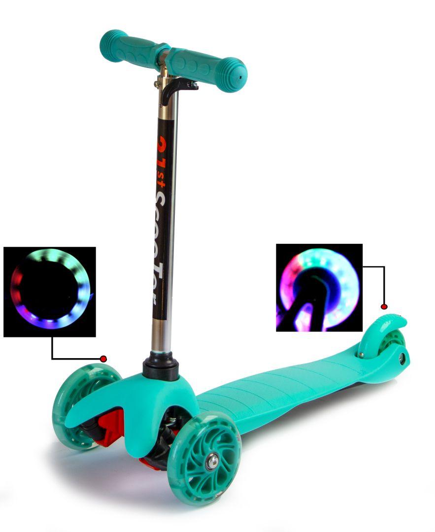 

Детский самокат SCOOTER MICRO MINI Светящиеся колеса Бирюзовый (SD 1218532076)