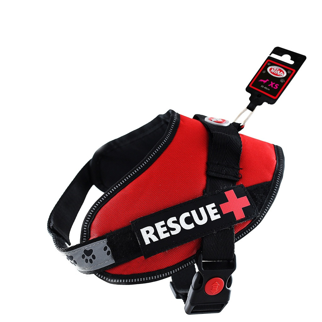 

Шлея усиленная Pet Nova Rescue+ S 45-55 см Красная (HA-RESCUE-RE-S)