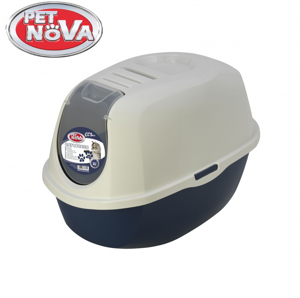 

Закрытый туалет для кошек Pet Nova CATLIFEECO-BL Синий (P-CATLIFEECO-BL)