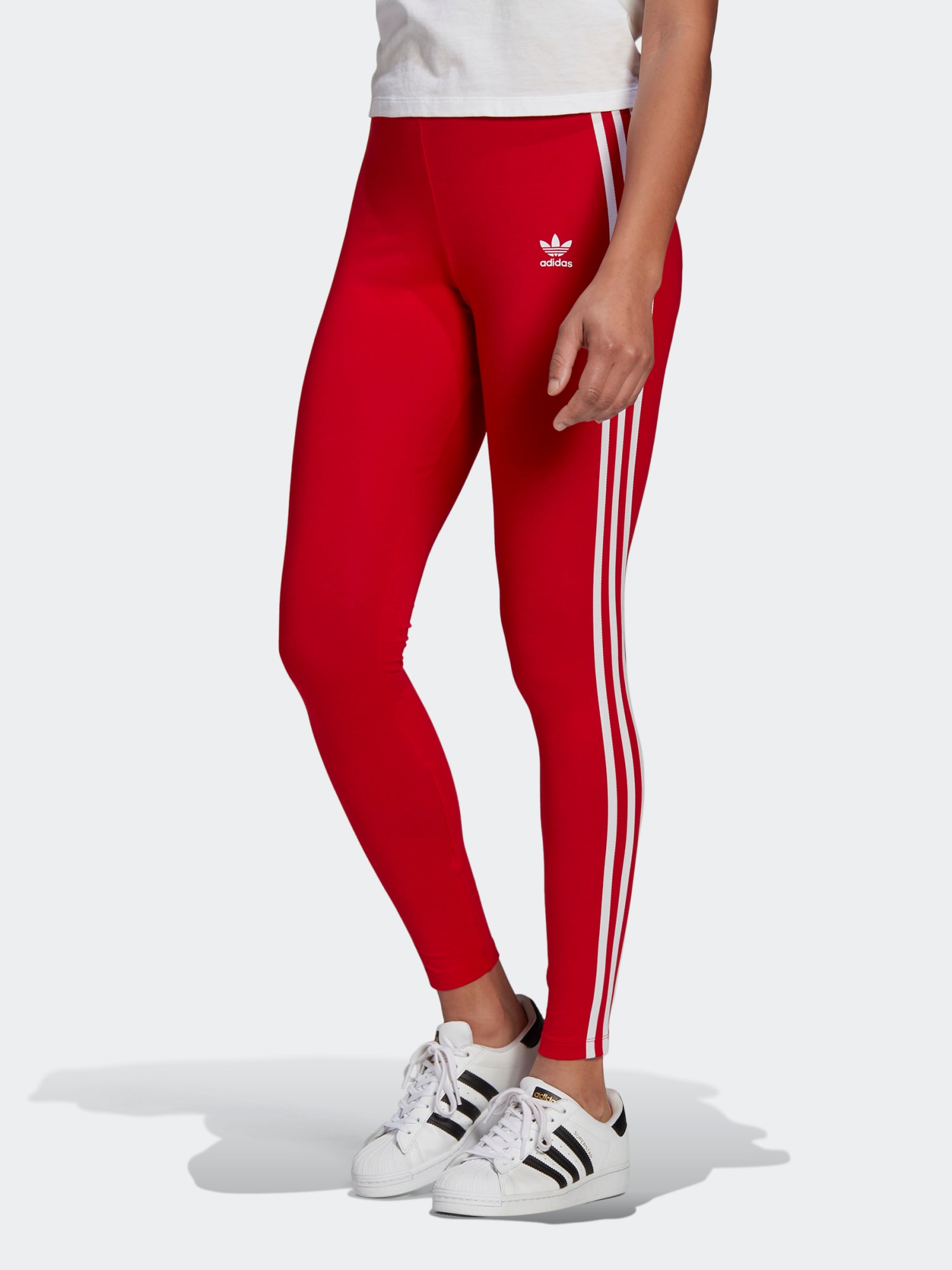 

Спортивные леггинсы Adidas Adicolor Cl 3-Stripes GN8076 S Scarlet