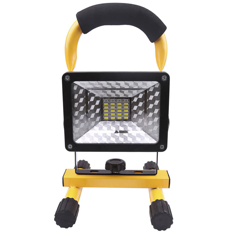 

Переносной фонарь-прожектор Lesko W-804 Black + Yellow 30Вт IP65 портативный