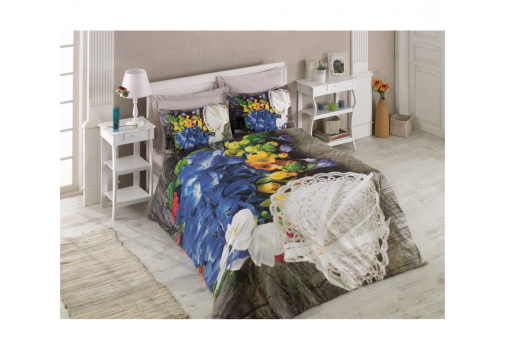 

Постельное бельё Cotton Box 3D Frilly Bej 200x220 Разноцветный