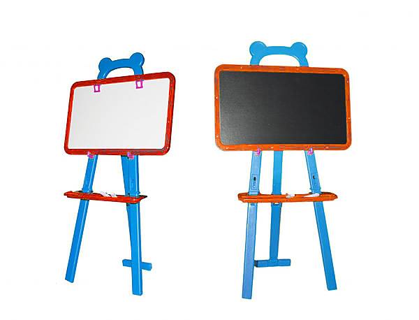 

Детский мольберт 2 в 1 голубой в коробке KINDERWAY (KW-51-001)