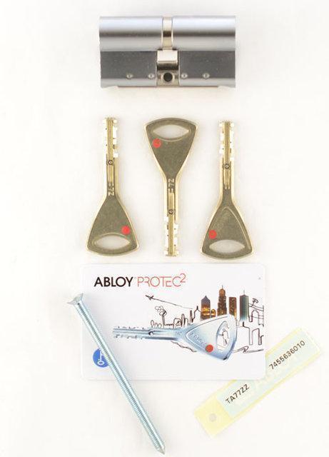 

Цилиндр Abloy Protec2 87 мм (41х46) ключ/ключ матовый хром