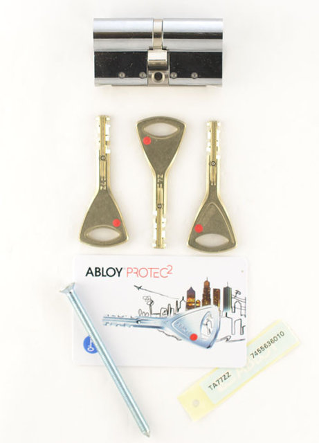 

Цилиндр Abloy Protec2 107 мм (71х36) ключ/ключ хром