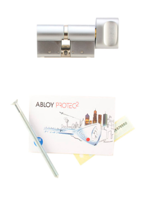 

Цилиндр Abloy Protec2 87 мм (41х46Т) ключ/тумблер матовый хром