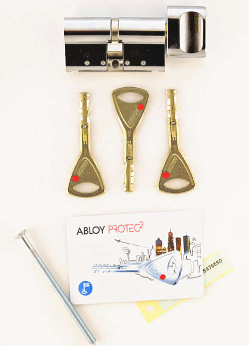 

Цилиндр Abloy Protec2 92 мм (51х41Т) ключ/тумблер хром