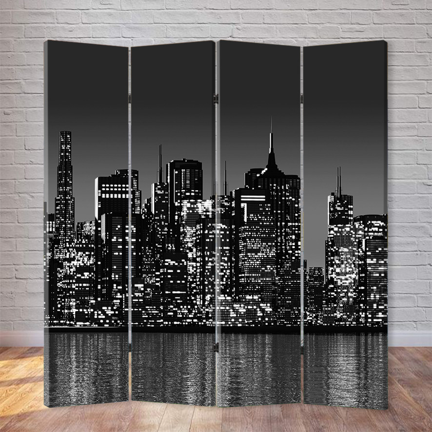 

Ширма декоративная FineDecor "Ночной город" 160х180 см 014а