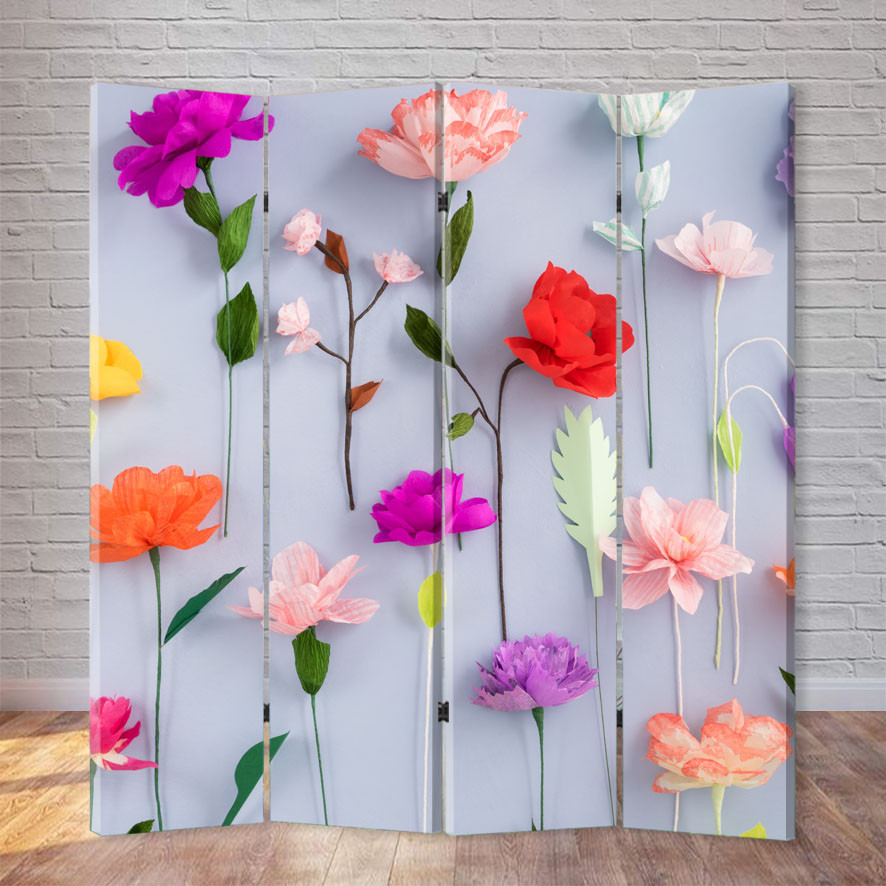 

Ширма декоративная FineDecor "Цветы" 160x180 см 241a