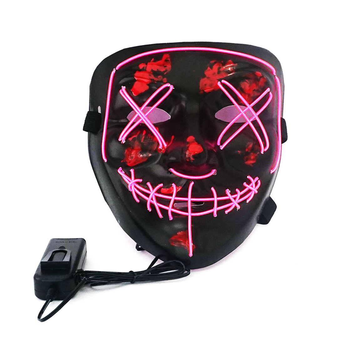 

Неоновая маска NEON MASK из фильма "Судная ночь" Розовая