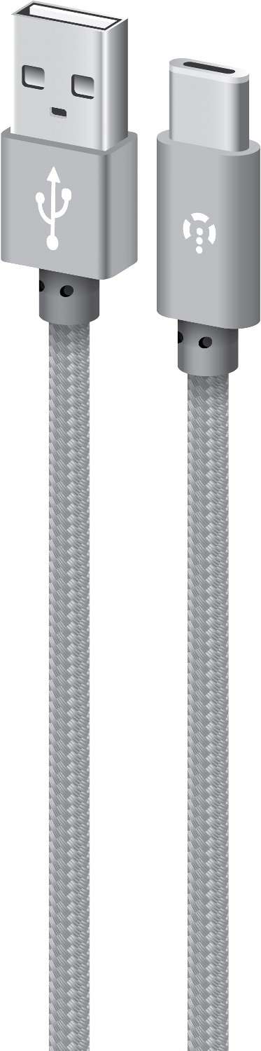 

Кабель Intaleo CBGNYT2 USB Type-C 2 м Grey
