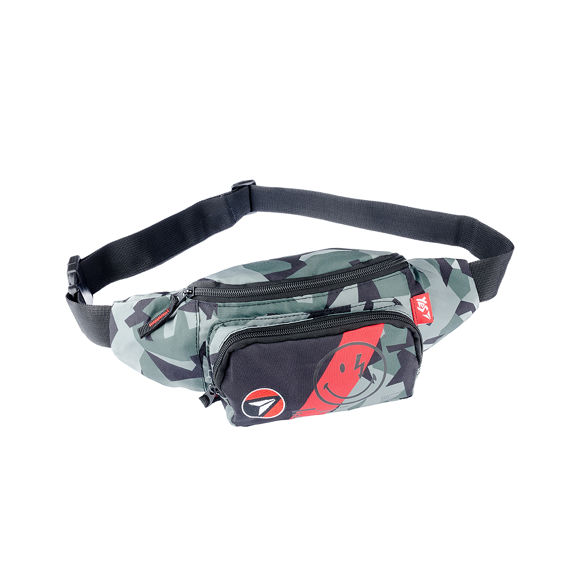 

Сумка на пояс Yes SP-12 Smiley World Military boy 14 x 34 x 6 см Черный/Зеленый
