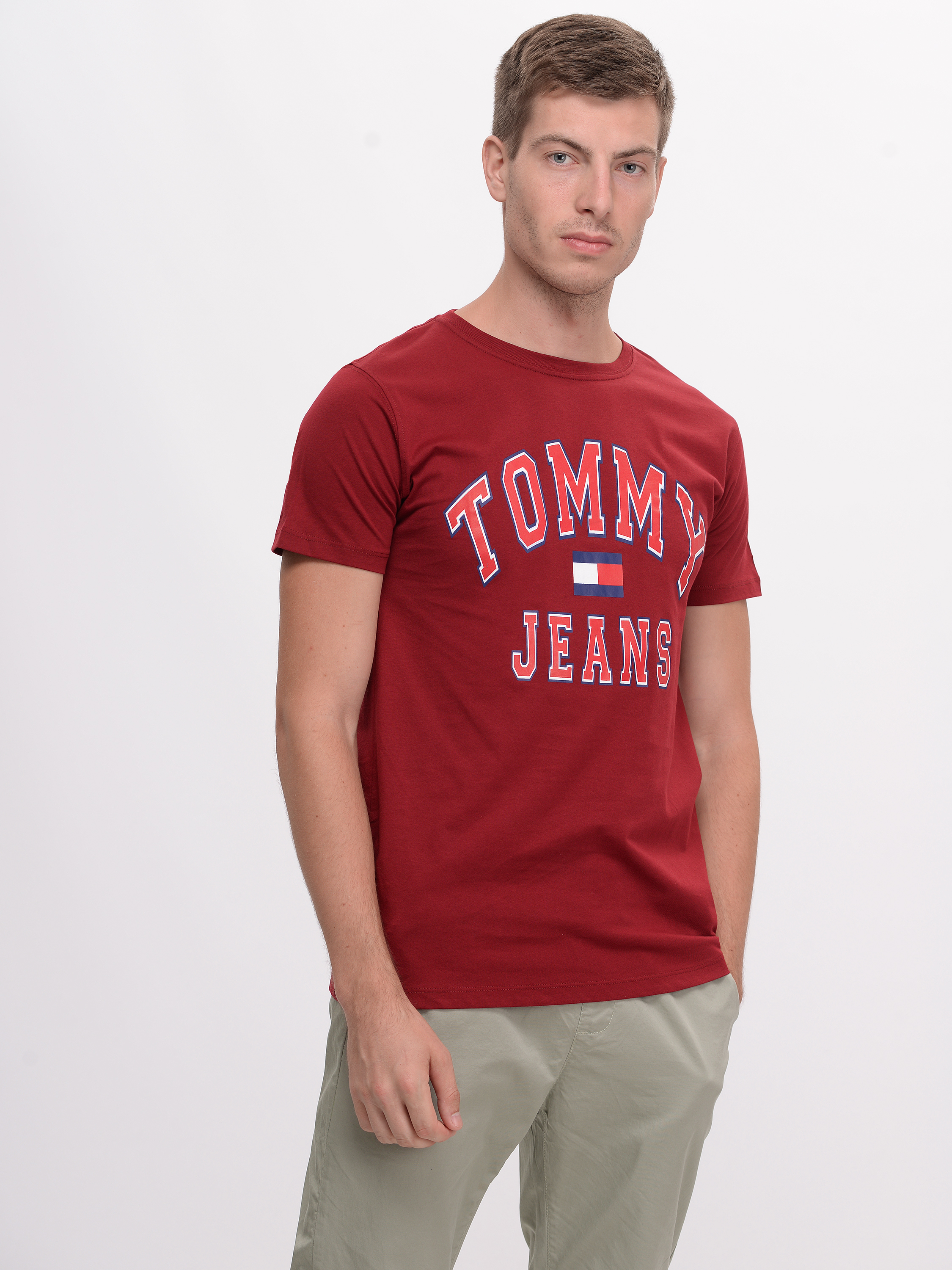 

Футболка Tommy Hilfiger 9633.5 XL (50) Бордовая